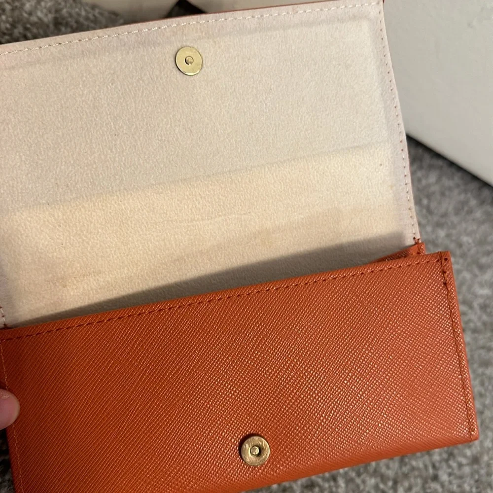 Tory Burch Saffiano Leather Fold Over Sunglasses Case